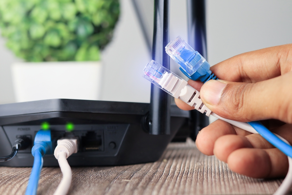 Hand,Holding,Blue,And,White,Cable,Network,Rj45,Lan,Internet.